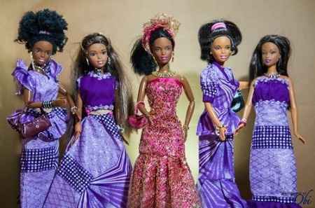 boda de Barbie y Ken nigerianos