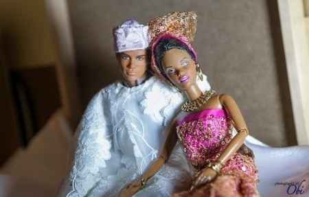 boda de Barbie y Ken nigerianos
