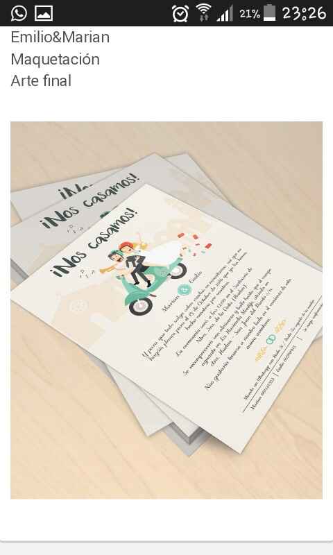 Sube fotos de tus invitaciones - 1