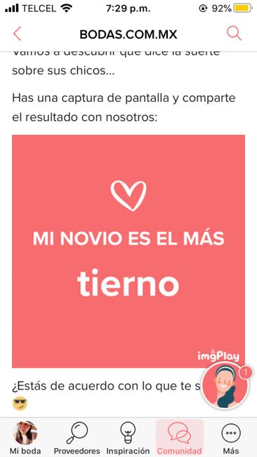 Haz captura de pantalla para descubrir cómo es tu novio 9