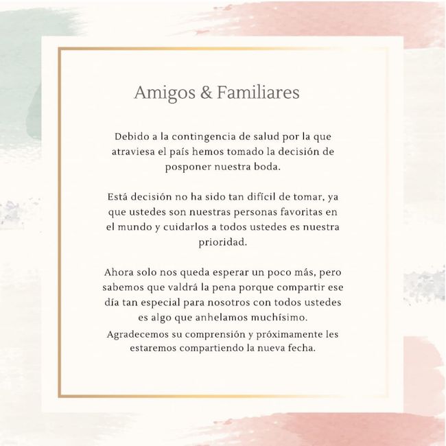 como avisar a mis invitados el cambio de Fecha?! 3