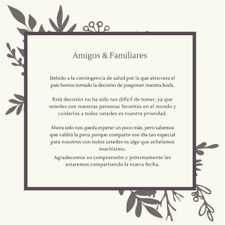 como avisar a mis invitados el cambio de Fecha?! - 1