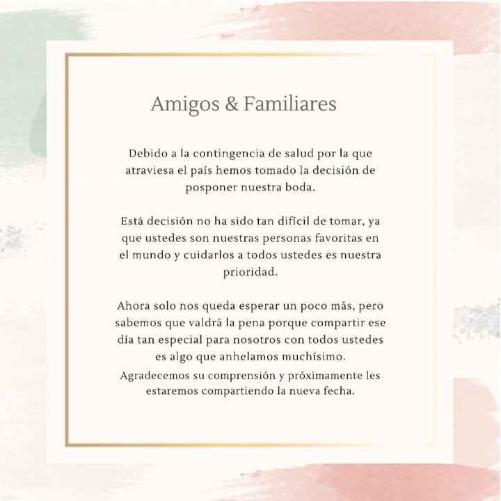 como avisar a mis invitados el cambio de Fecha?! - 2