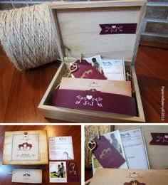 Ayuda! Invitaciones en cajas de mdera - 1