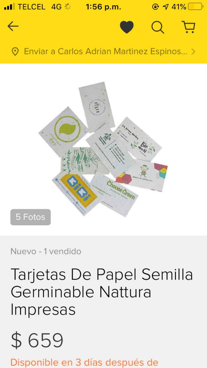 Invitaciones con papel semilla - 2