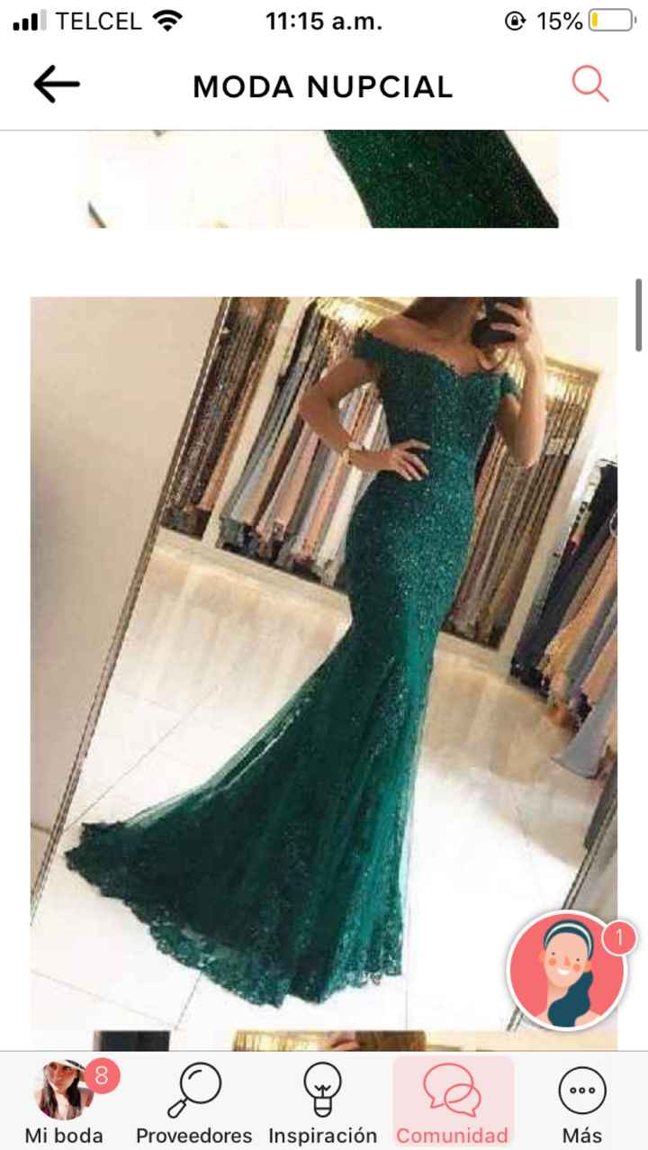 Vestidos en verde para invitadas - 1