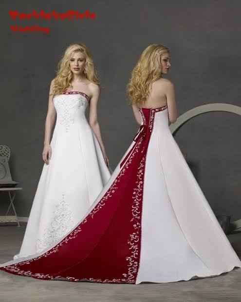 Colores: vestido de la novia en Rojo❣️ - 5