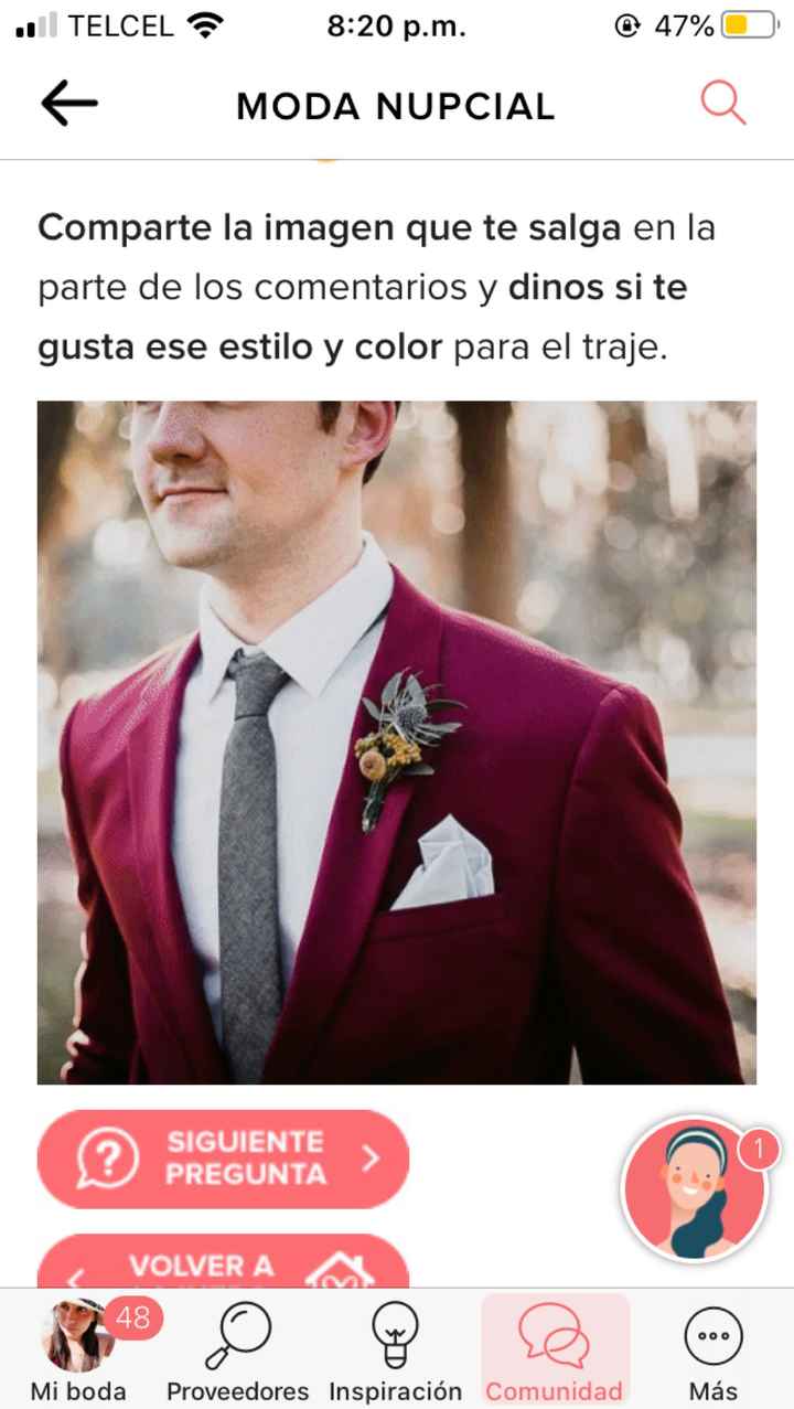 Haz screenshot y descubre el look de novio - 1