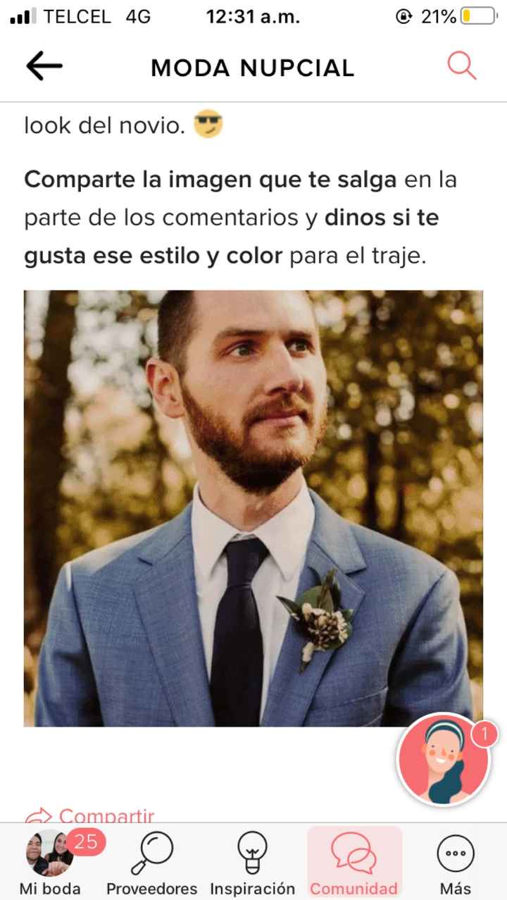 Haz screenshot y descubre el look de novio - 1