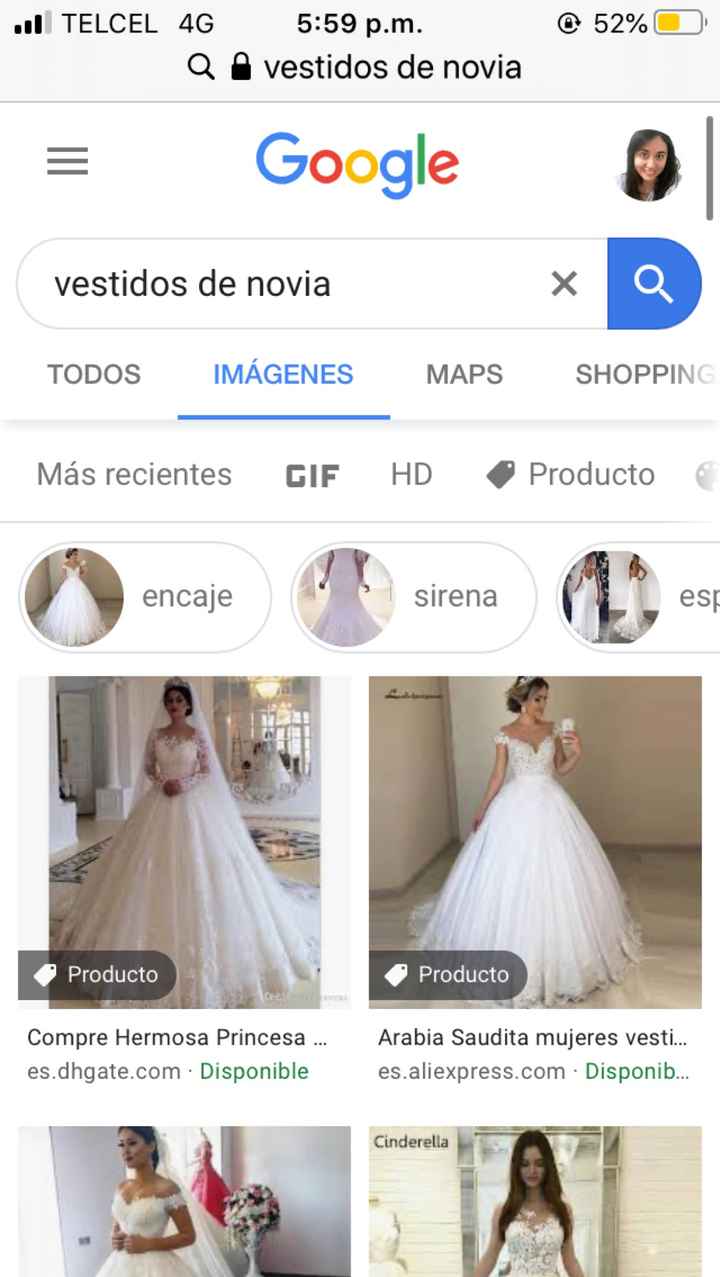 [JUEGO] Si Googleas "Vestido de novia"... - 1