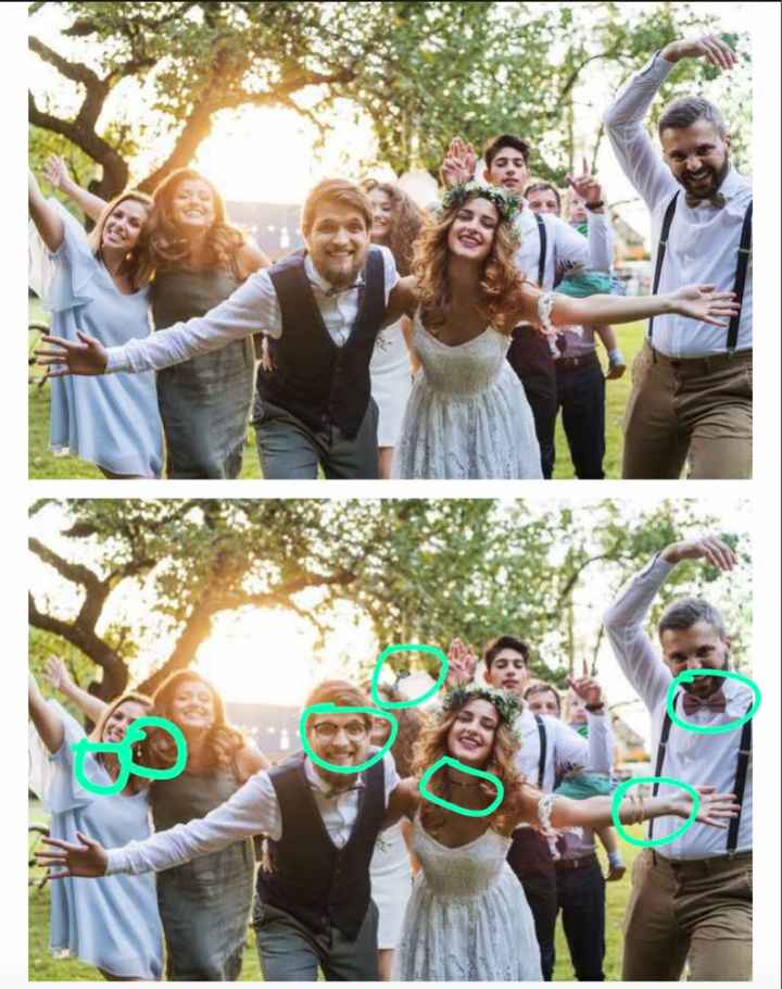 Descubre las 7 diferencias y gana un REGALO DE BODA🎁 - 1