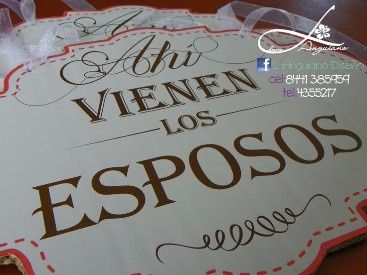 letreros para los pajes 