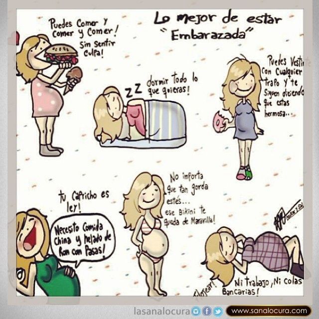 Las ventajas de estar embarazada