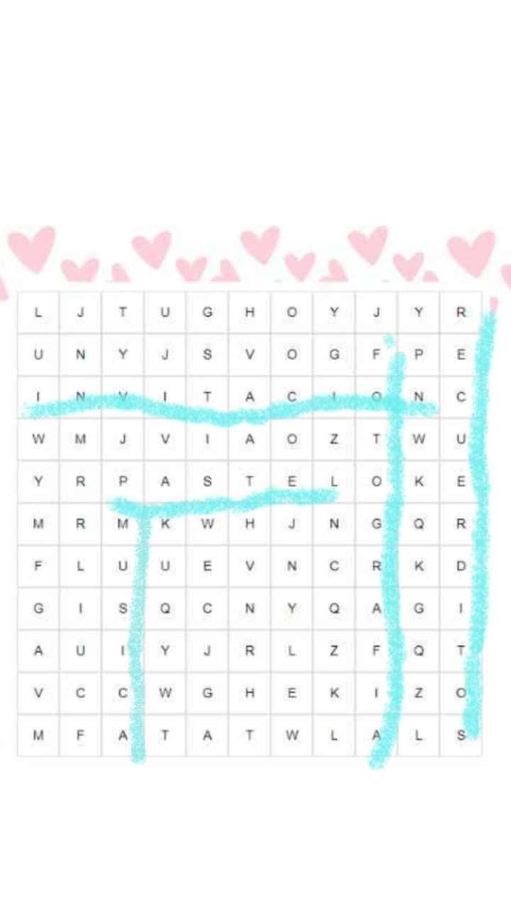 JUEGA Sopa de letras para la boda 🔢 - 1