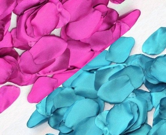 turquesa y rosa