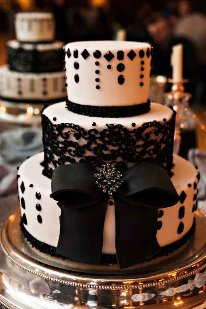 black and white