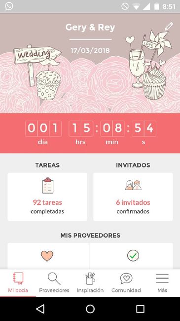 ¿Cuánto falta para que se casen? - 1