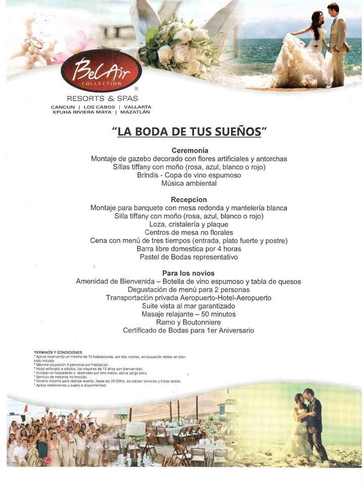 Boda en playa 1