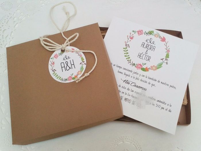 Invitaciones Vintage Ecologicas