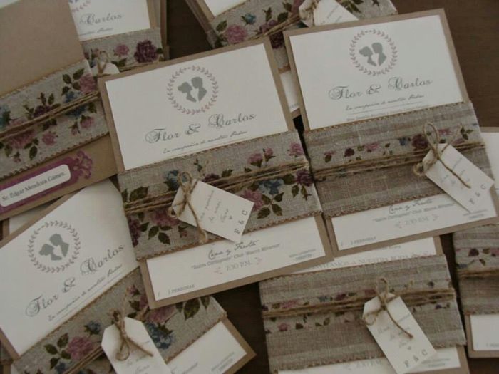 Invitaciones de boda vintage