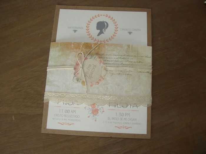 Invitaciones de boda vintage