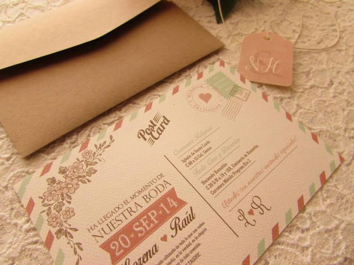 Invitaciones de boda vintage