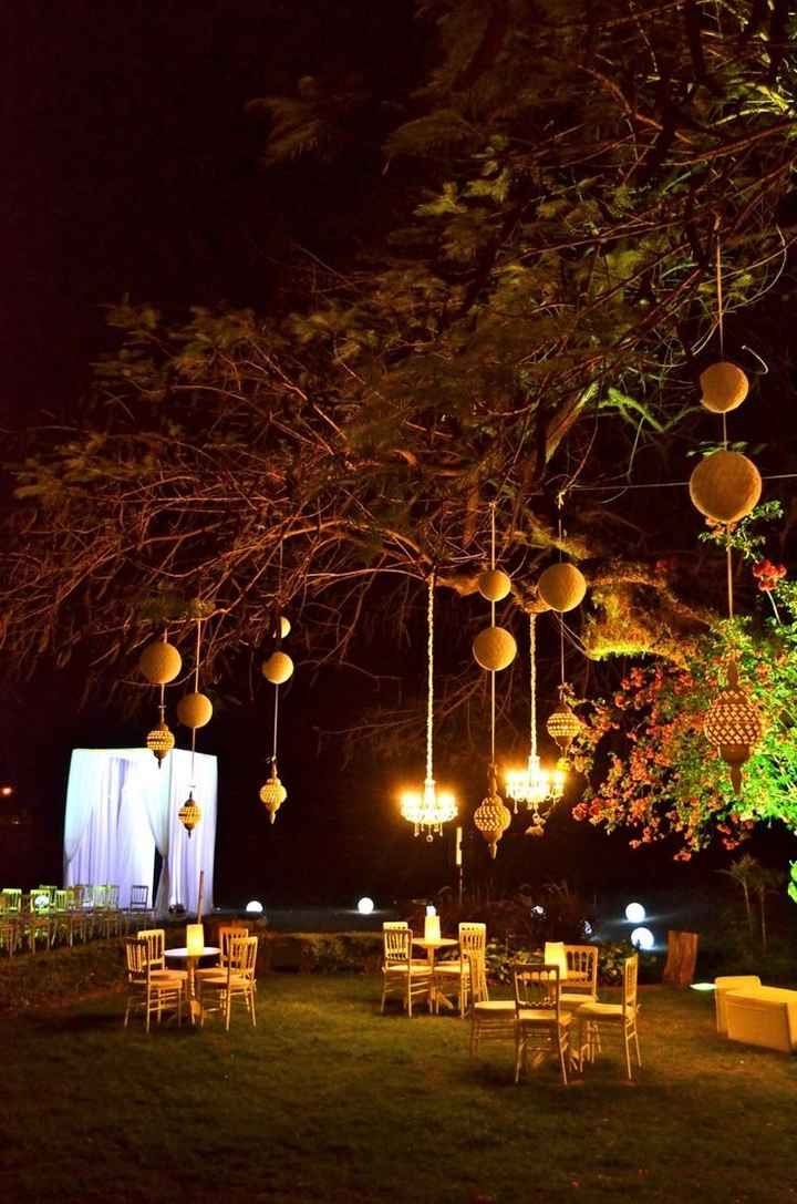 Iluminación boda al aire libre