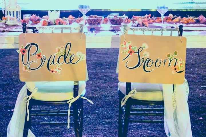Sillas de los novios