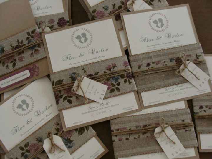Invitaciones de boda vintage