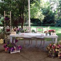 Mesa de novios vintage