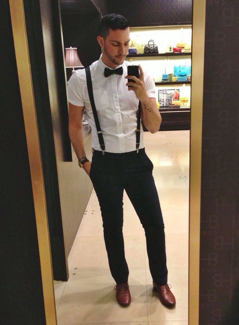 fm con moño y tirantes 🕺🏼 - 3