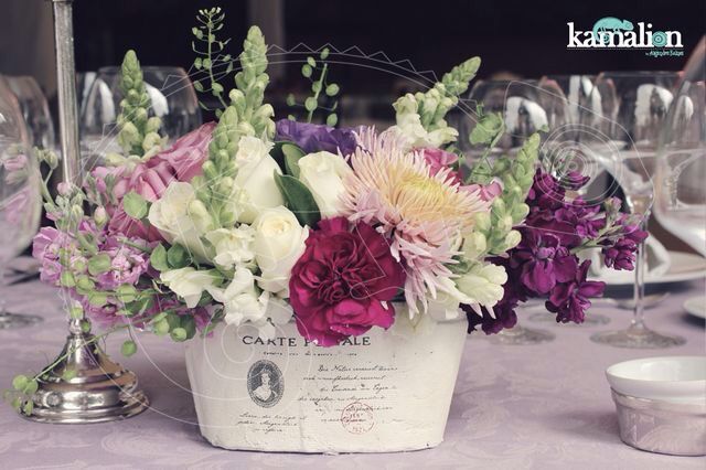 Centros de mesa vintage - 9