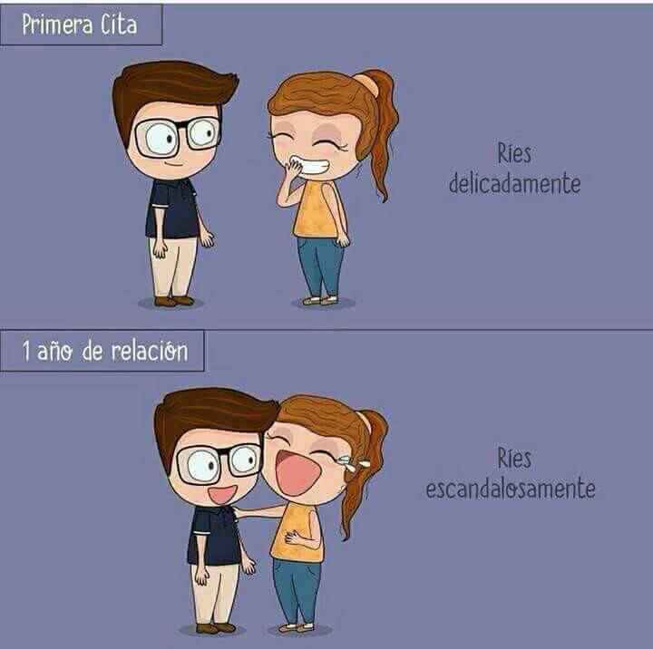  1ra cita vs 1 año de relación! 😏 - 1