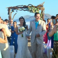 saliendo de la ceremonia