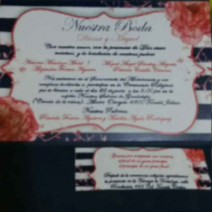 Avance de mis invitaciones - 1