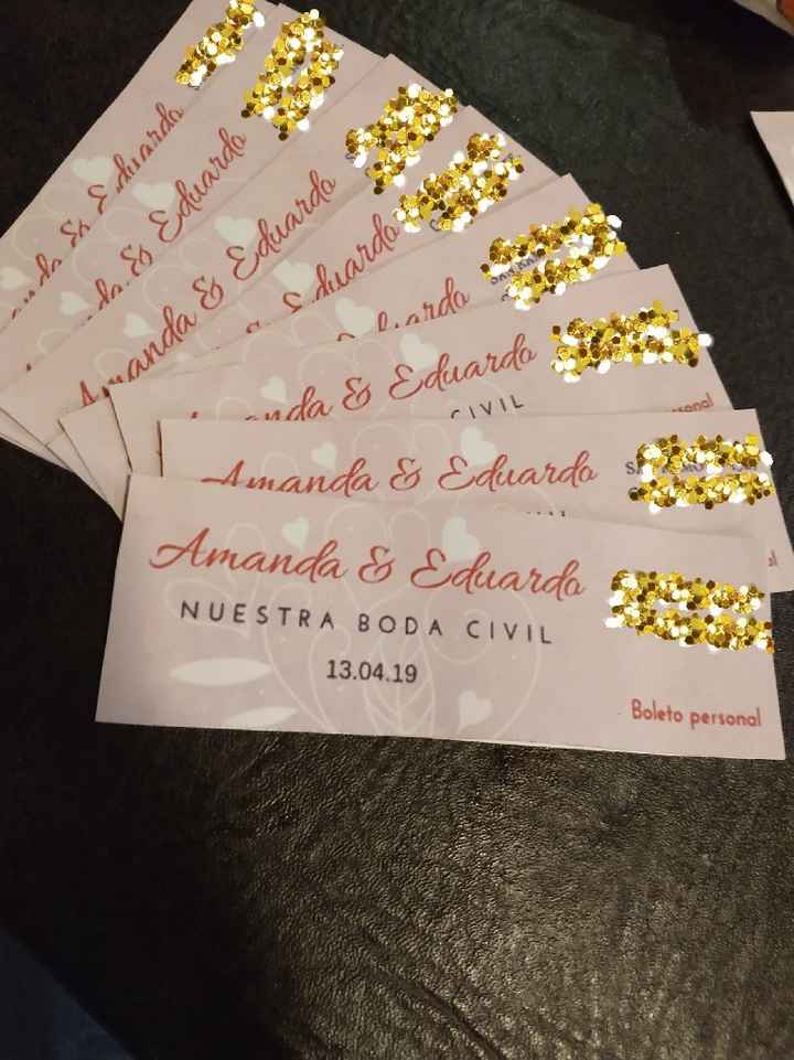 Boletos para boda - 1