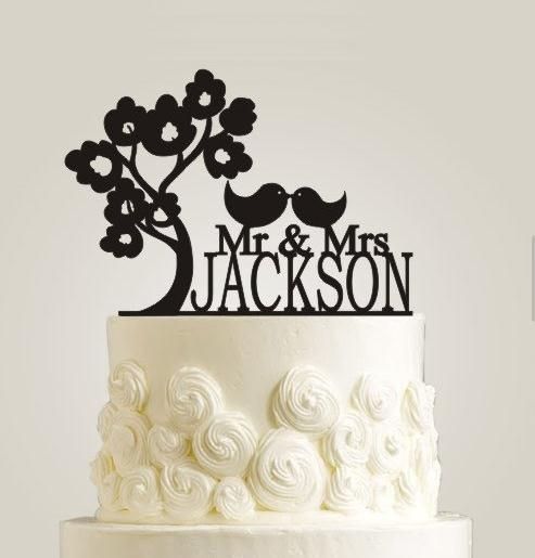 Iniciales para pastel de boda - 2