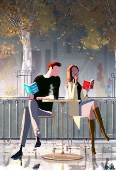 Leer un libro en algún café.