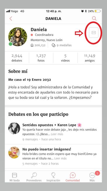 No puedo enviar mensajes 1