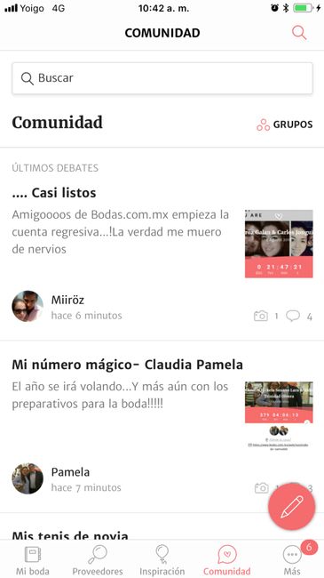 Primero van a COMUNIDAD