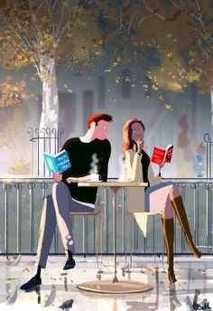 Leer un libro en algún café.