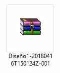 El archivo se verá así en su carpeta de "descargas". Den doble click para abrir.