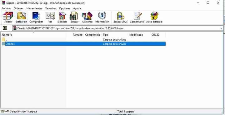 Verán una pantalla así. Abrimos el folder que tiene nombre. 