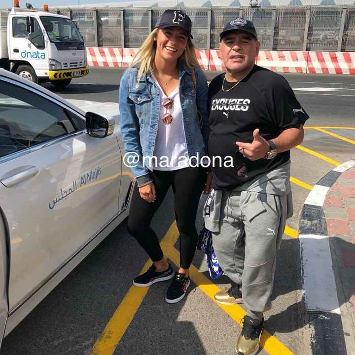 Maradona y Rocío Oliva