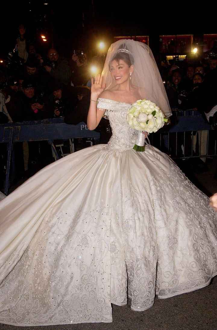 Thalía el día que dio el "sí" a Tommy Mottola 