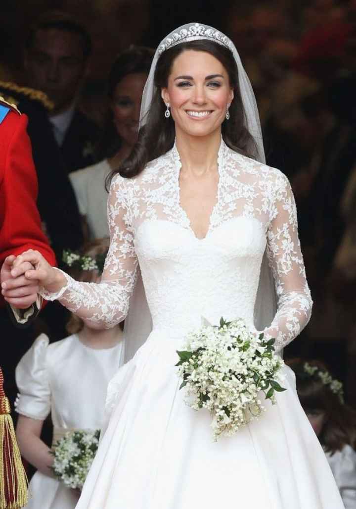 Kate Middleton cuando se casó con el Príncipe William 