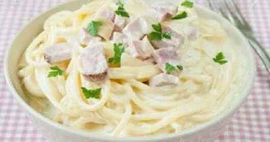 Mi platillo máster chef - spaguetti blanco con crema - 1