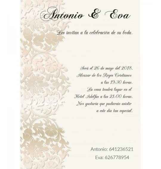 Invitaciones. 💌 - 1