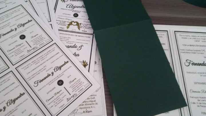 Mis invitaciones quedaron no como quería☹️ - 1