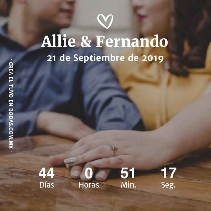 ¿Cuánto tiempo falta para tu boda? - 1